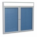 Ghent Enclosed Vinyl Bulletin Board 36x60", Satin PAVLX6-191